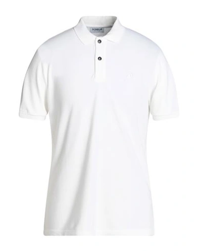 Shop Dondup Man Polo Shirt White Size Xxl Cotton