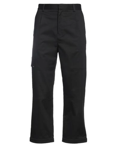 Shop Loewe Man Pants Black Size 34 Cotton, Polyurethane