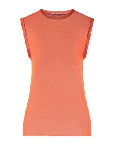 Shop Tela Woman Top Orange Size M Polyamide, Elastane
