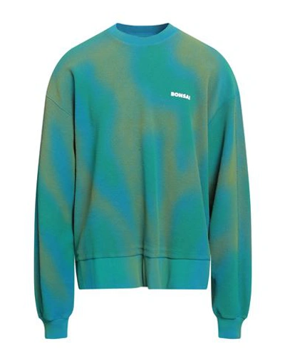 Shop Bonsai Man Sweatshirt Green Size L Cotton