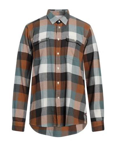 BARBOUR BARBOUR MAN SHIRT BROWN SIZE S COTTON 