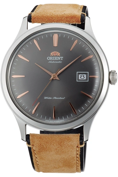Shop Orient Men's Fac08003a0 Classic Bambino V4 42mm Manual-wind Watch In Silver