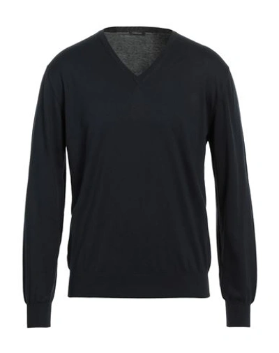 Shop Cruciani Man Sweater Midnight Blue Size 42 Cotton