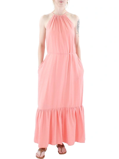 Shop Inc Womens Tiered Long Maxi Dress In Orange