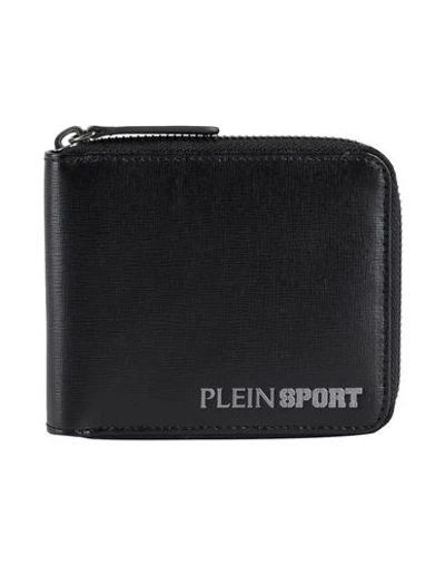 Shop Plein Sport Man Wallet Black Size - Bovine Leather