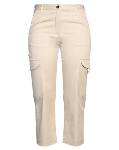 Nine In The Morning Woman Pants Beige Size 27 Cotton, Elastane In Beige