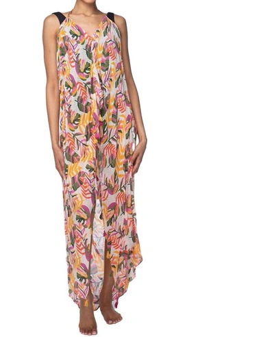 Shop Pool To Party Tahiti Maxi Cover-up In Multi