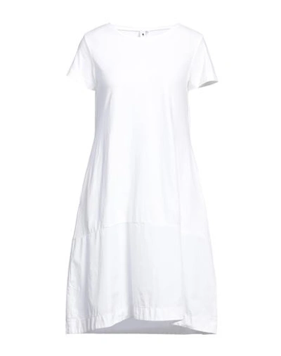 Shop European Culture Woman Mini Dress Ivory Size Xxl Cotton In White