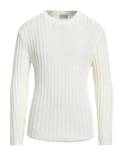 Shop Brooksfield Man Sweater White Size 40 Cotton