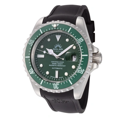 Shop Solar Aqua Men's 45mm Watch In Green
