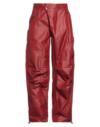 Shop Andersson Bell Man Pants Brick Red Size 36 Nylon