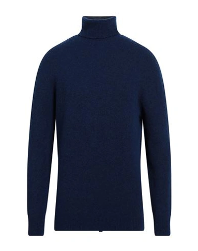 Shop Jeordie's Man Turtleneck Blue Size Xl Merino Wool, Polyamide, Elastane