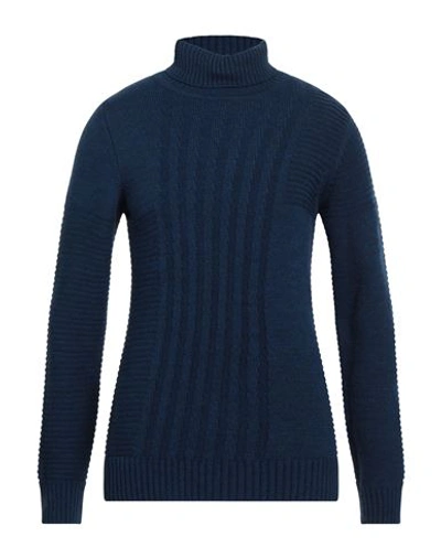 Yoon Man Turtleneck Navy Size 44 Acrylic, Virgin Wool, Alpaca Wool, Viscose In Navy Blue