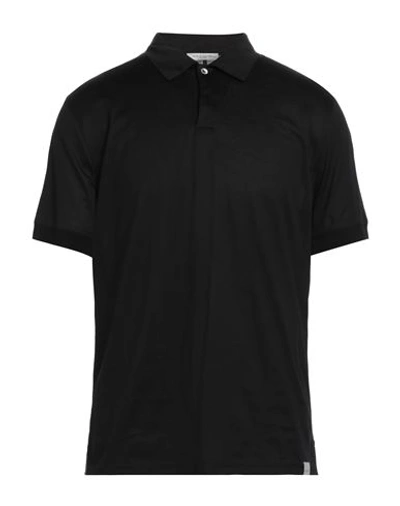 Shop Paolo Pecora Man Polo Shirt Black Size L Cotton
