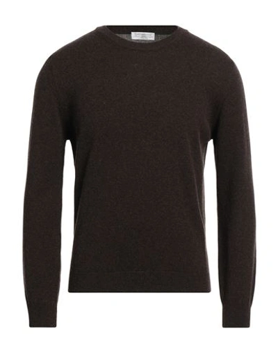 Shop Bellwood Man Sweater Dark Brown Size 38 Cashmere