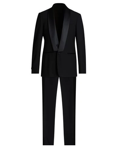 Shop Mauro Grifoni Grifoni Man Suit Black Size 42 Polyester, Virgin Wool, Elastane