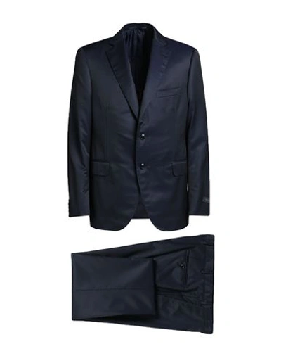 Shop Pal Zileri Man Suit Midnight Blue Size 48 Wool, Polyester
