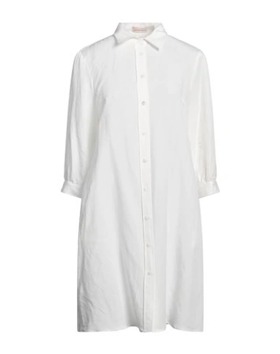 Camicettasnob Woman Mini Dress Ivory Size 2 Viscose, Linen In White