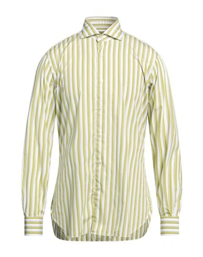 Shop Barba Napoli Man Shirt Light Green Size 15 ¾ Cotton