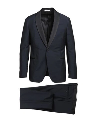 Shop Pal Zileri Man Suit Midnight Blue Size 46 Wool, Mohair Wool, Silk