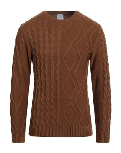 Shop Primo Emporio Man Sweater Camel Size Xl Wool, Acrylic In Beige
