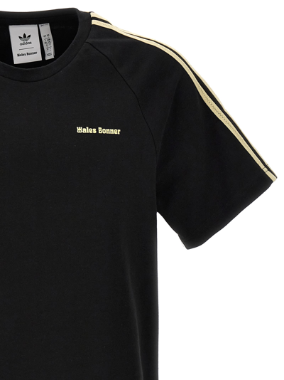 Shop Adidas Originals T-shirt  X Wales Bonner In Black