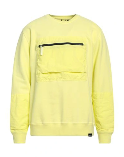 Shop Nemen Man Sweatshirt Yellow Size L Cotton, Nylon