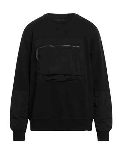 Shop Nemen Man Sweatshirt Black Size Xxl Cotton, Nylon