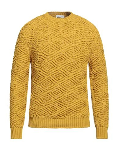 Shop Aion Man Sweater Mustard Size 42 Virgin Wool In Yellow