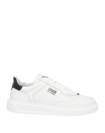 Cavalli Class Man Sneakers White Size 13 Leather In White