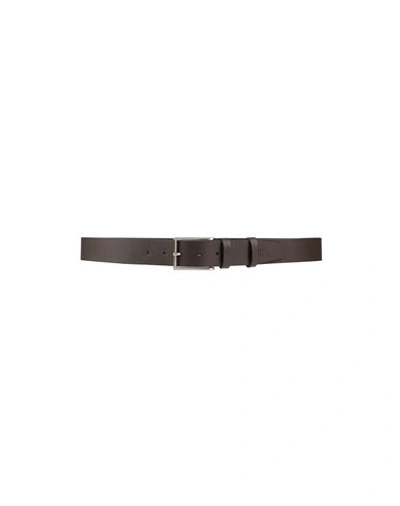 Shop Primo Emporio Man Belt Dark Brown Size 39.5 Soft Leather