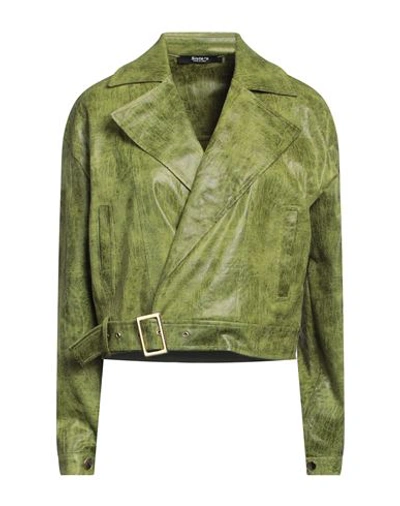 Shop Siste's Woman Jacket Light Green Size L Polyester, Elastane