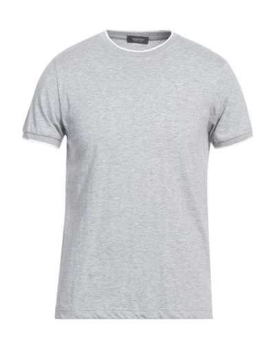 Shop Rossopuro Man T-shirt Light Grey Size M Cotton