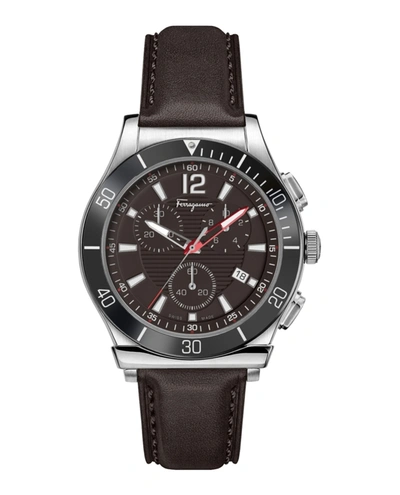 Shop Ferragamo 1898 Sport Strap Watch In Black