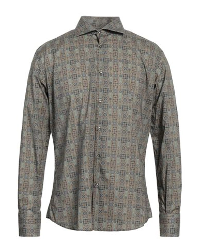 Shop Adb 69 Man Shirt Grey Size S Cotton, Elastane