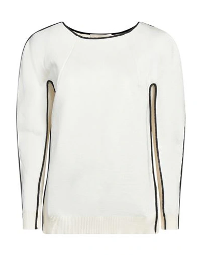 Shop Liviana Conti Woman Sweater Beige Size 6 Polyester, Virgin Wool