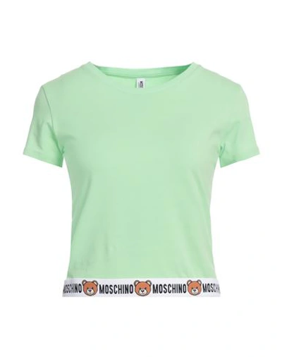 Shop Moschino Woman Undershirt Light Green Size L Cotton, Elastane