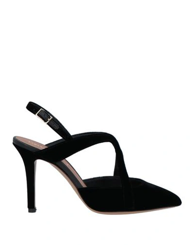 Shop Emporio Armani Woman Pumps Black Size 5.5 Viscose, Cupro