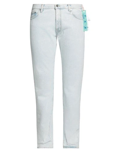 Shop Off-white Man Jeans Blue Size 32 Cotton
