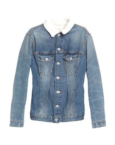 Ben Taverniti Unravel Project Woman Denim Outerwear Blue Size 6 Cotton, Polyester, Viscose, Polyuret In Blue