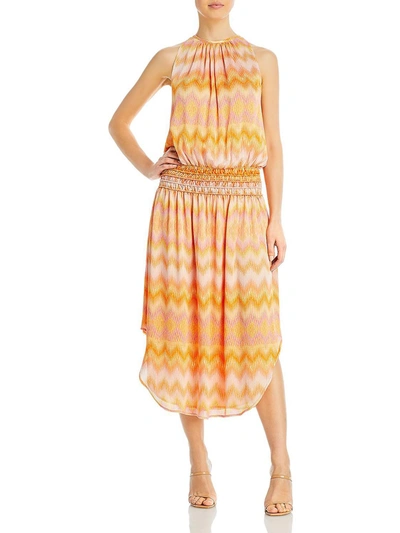 Shop Ramy Brook Womens Smocked Long Maxi Dress In Multi