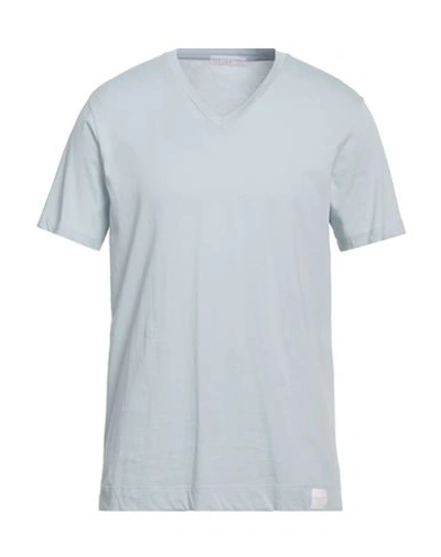 Shop Daniele Fiesoli Man T-shirt Sky Blue Size M Cotton