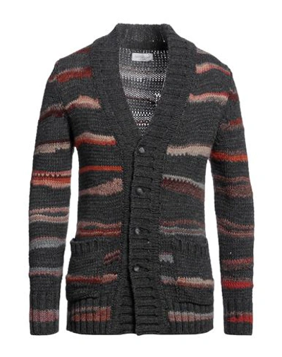 Shop Bellwood Man Cardigan Lead Size 44 Acrylic, Alpaca Wool, Wool, Viscose In Grey