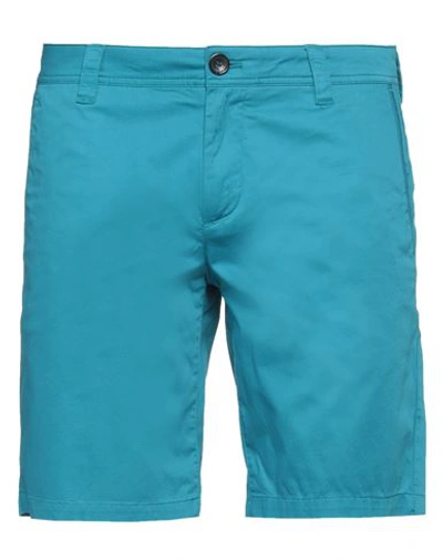 Shop Armani Exchange Man Shorts & Bermuda Shorts Deep Jade Size 30 Cotton, Elastane In Green