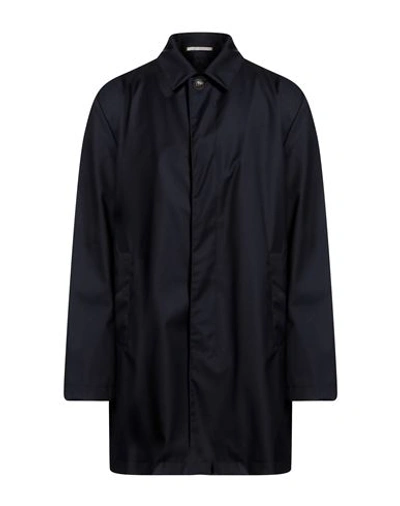 Shop Pal Zileri Man Overcoat & Trench Coat Midnight Blue Size 44 Virgin Wool