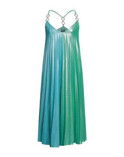 Shop Siste's Woman Midi Dress Green Size L Polyester