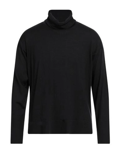 Shop Svevo Man Turtleneck Black Size 38 Cashmere, Wool