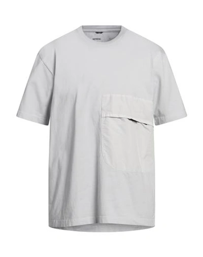 Shop Nemen Man T-shirt Light Grey Size L Cotton, Nylon