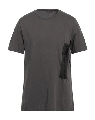 Shop Xagon Man T-shirt Lead Size L Cotton In Grey