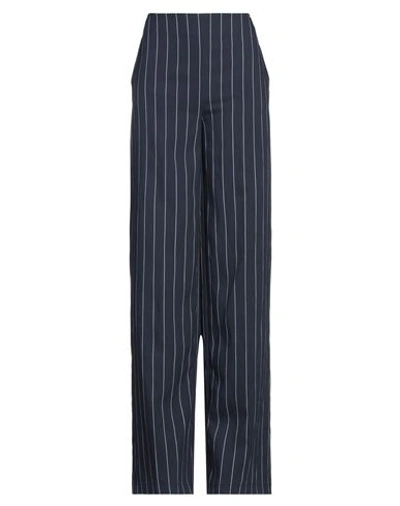 Shop Sandro Ferrone Woman Pants Navy Blue Size 8 Viscose, Polyester